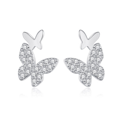 European And American Temperament Fashion And Popular Butterfly Stud Earrings-Jewearrings