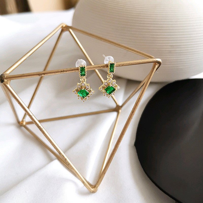 Fairy Emerald Stud Earrings-Jewearrings