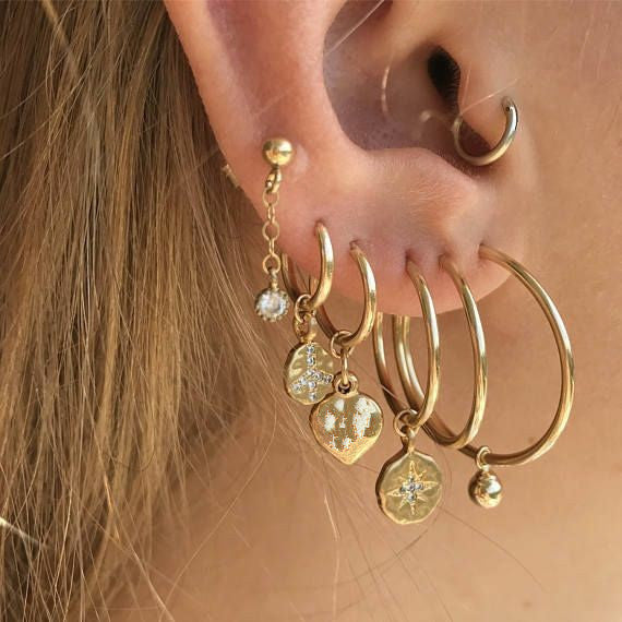 Women's ear hoop earrings-Jewearrings