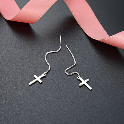 Simple And Popular Cross Earring Earrings-Jewearrings