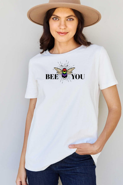 Simply Love Full Size BEE YOU Graphic T-Shirt-Jewearrings