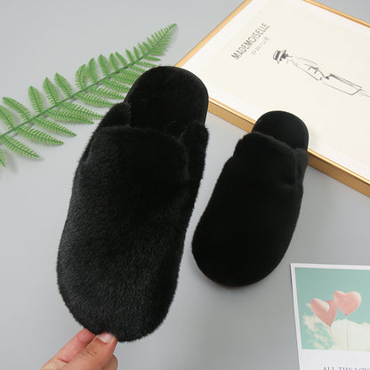 Faux Fur Slippers-Jewearrings