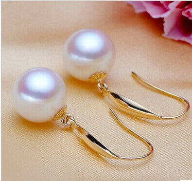 Natural freshwater pearl earrings-Jewearrings