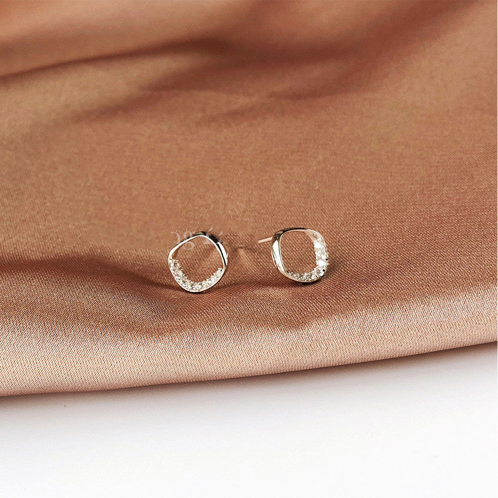 Fashion Hollow Whole Body 925 Sterling Silver Temperament Earrings-Jewearrings