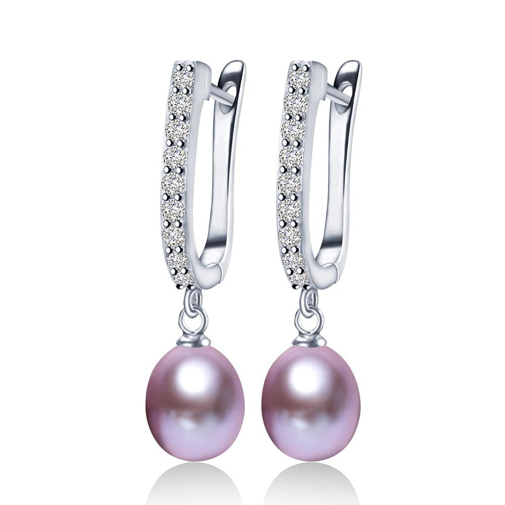 Pearl stud earrings-Jewearrings