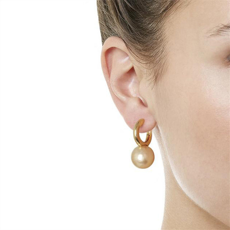 Simple fashion pearl ear stud earrings-Jewearrings