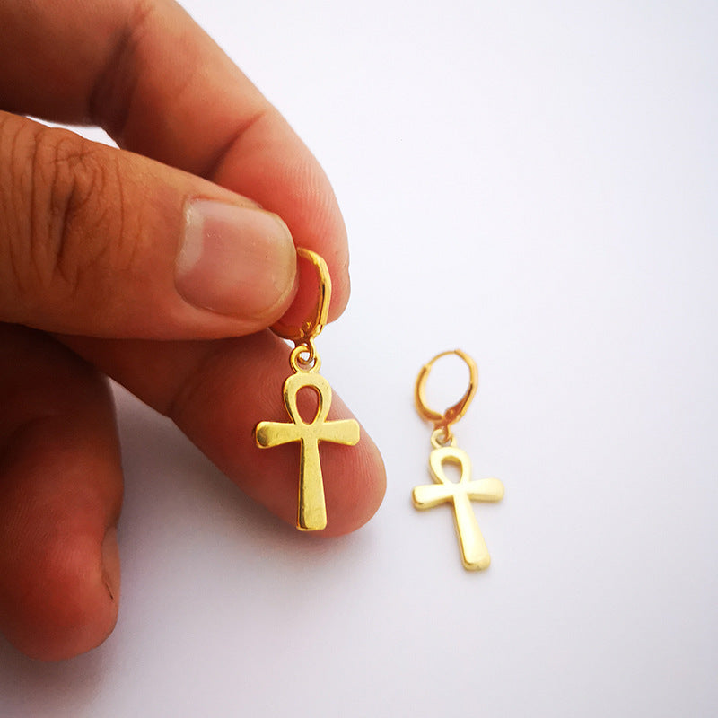 Cross Vintage Design Earrings-Jewearrings