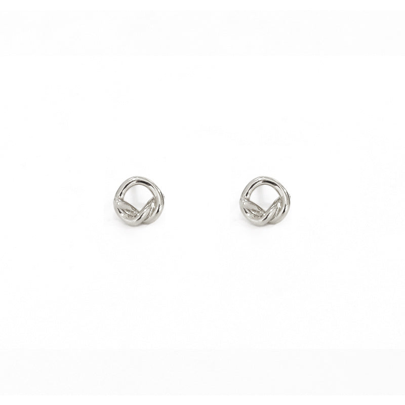 Women's Simple And Versatile Classic Knot Stud Earrings-Jewearrings