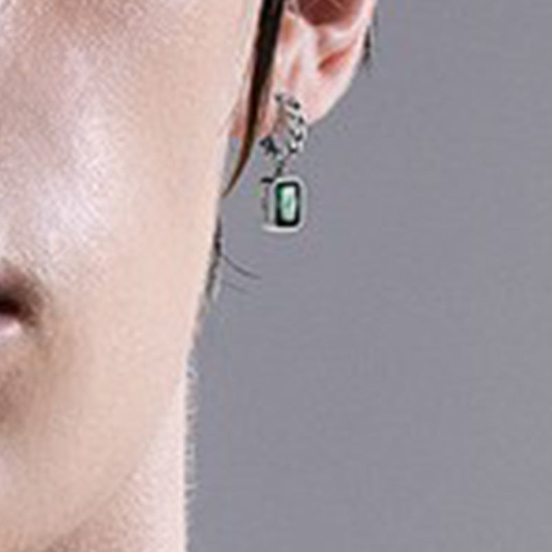 925 Silver Pin Earrings Light Luxury Minority Advanced Design-Jewearrings