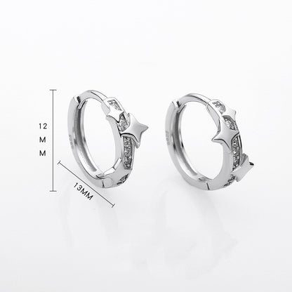 Sterling Silver European And American Temperament Entry Lux Earrings-Jewearrings