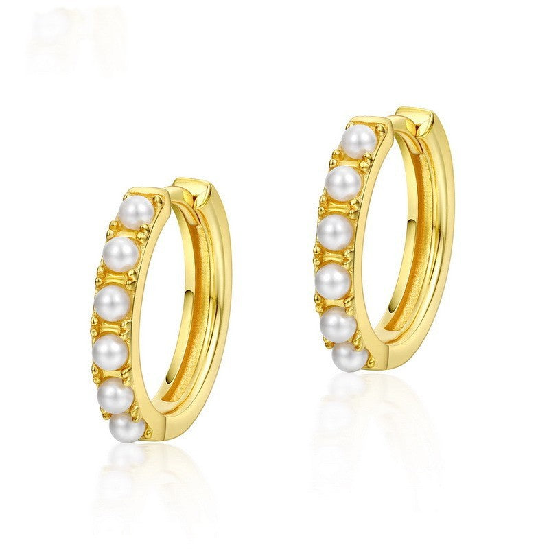 Women's S925 Sterling Silver Gold-plated Earrings Ins Style-Jewearrings