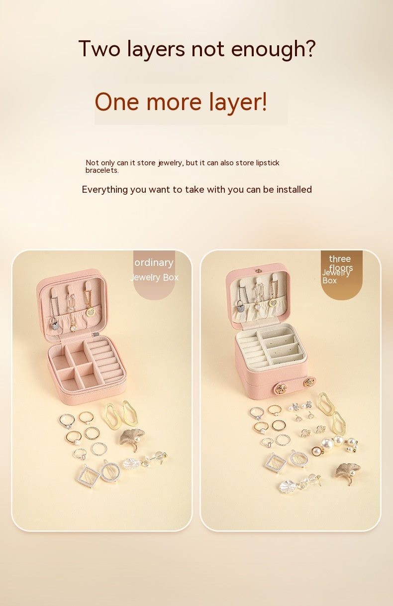 Fashion Convenient Stud Earrings Mini Jewelry Box-Jewearrings