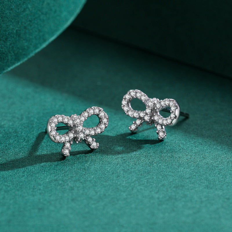 S925 Entry Lux Elegant Micro Zircon-encrusted Stud Earrings-Jewearrings