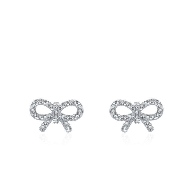 S925 Entry Lux Elegant Micro Zircon-encrusted Stud Earrings-Jewearrings