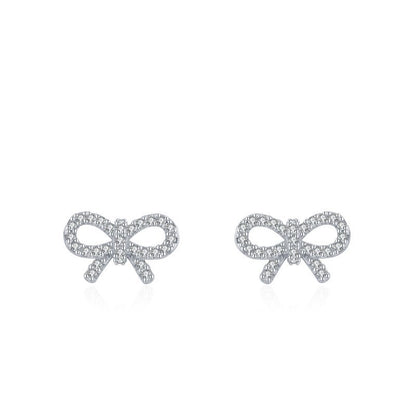 S925 Entry Lux Elegant Micro Zircon-encrusted Stud Earrings-Jewearrings