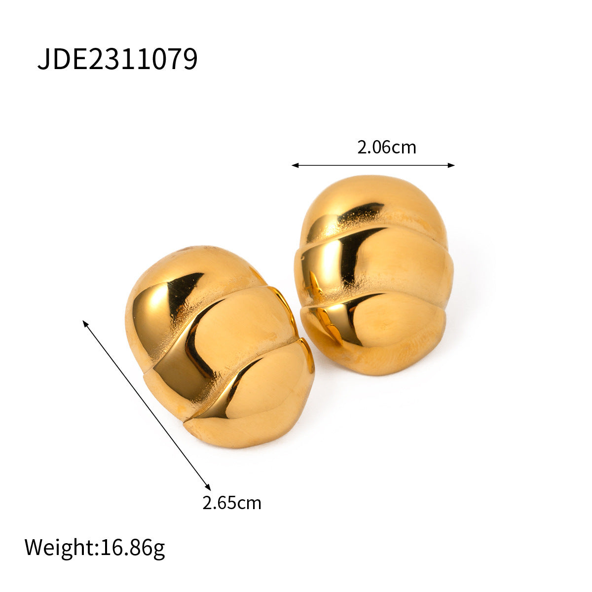 Willa Gold Earrings-Jewearrings