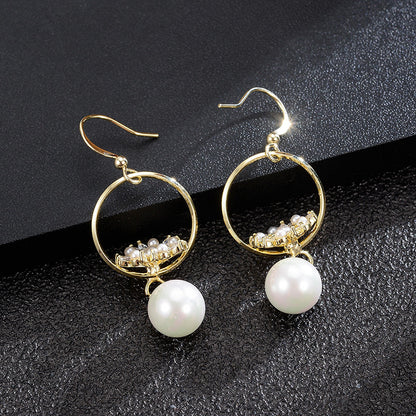 New Trendy Design Pearl Earrings Tassel Earrings-Jewearrings