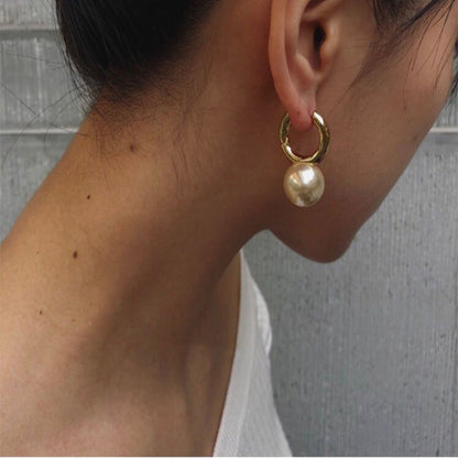 Simple fashion pearl ear stud earrings-Jewearrings