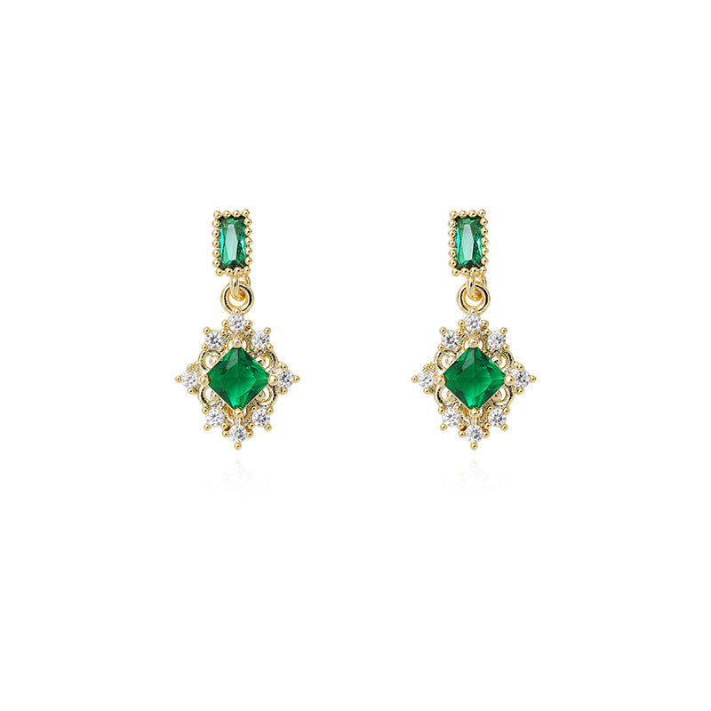 Fairy Emerald Stud Earrings-Jewearrings