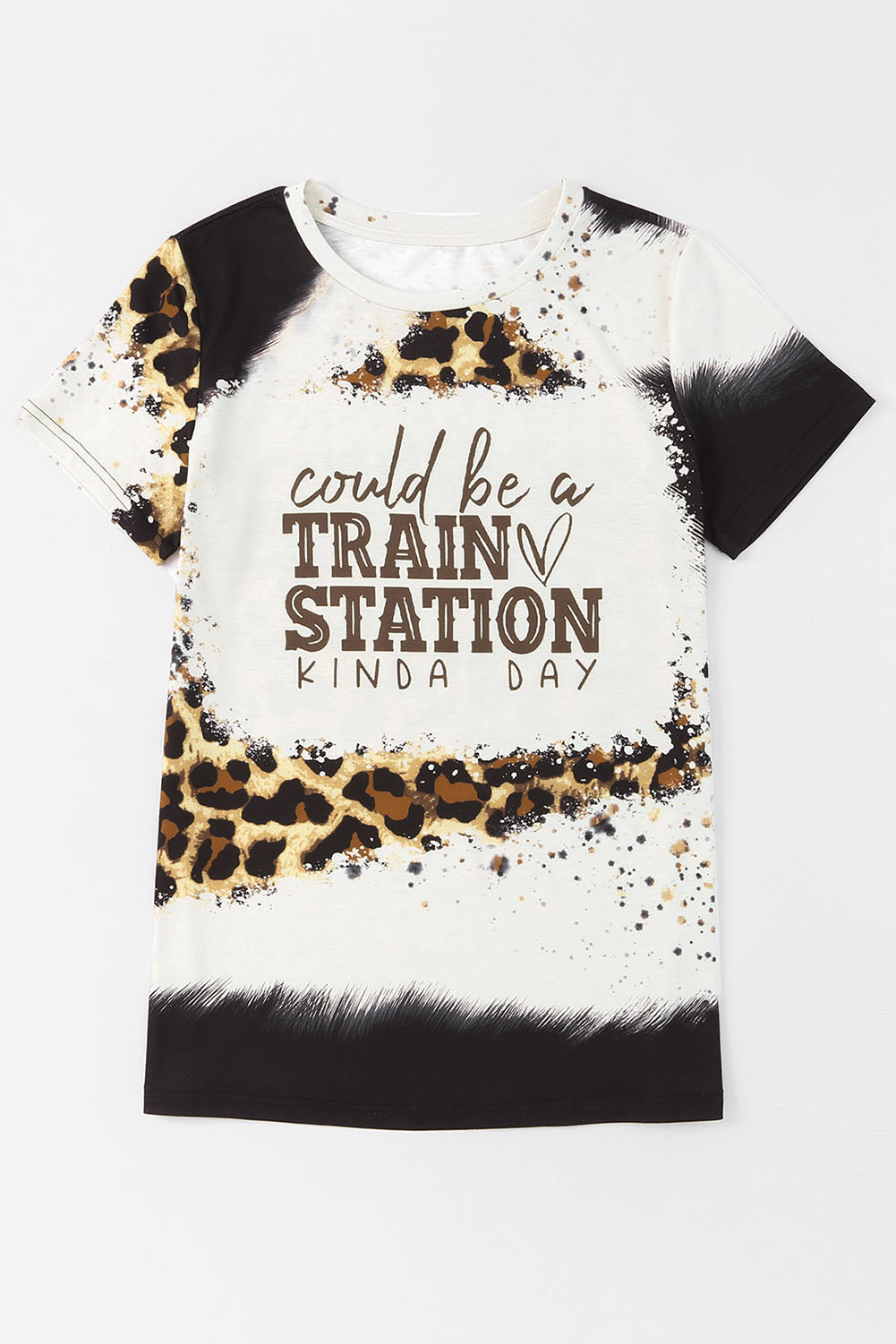 COULD BE A TRAIN STATION KINDA DAY Round Neck T-Shirt-Jewearrings