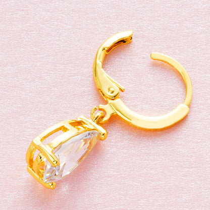 Women's 24K Gold-plated Zircon Earrings-Jewearrings