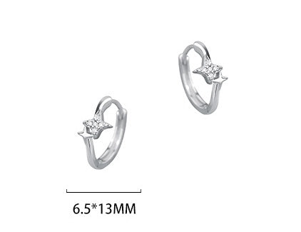 Asterism Ear Clip Female Earrings-Jewearrings