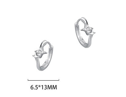 Asterism Ear Clip Female Earrings-Jewearrings