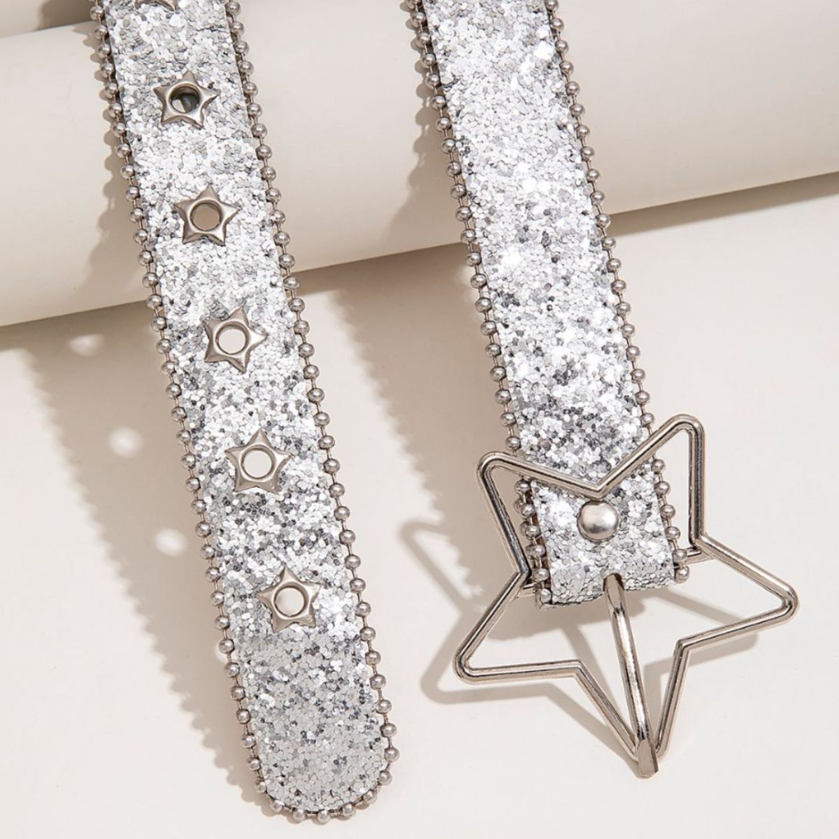 PU Leather Star Shape Buckle Belt-Jewearrings