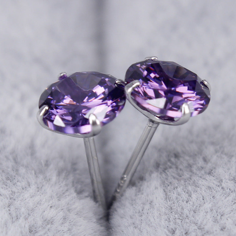 Simple fashion Japanese and Korean earrings silver jewelry-Jewearrings