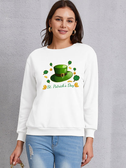 ST. PATRICK'S DAY Round Neck Sweatshirt-Jewearrings