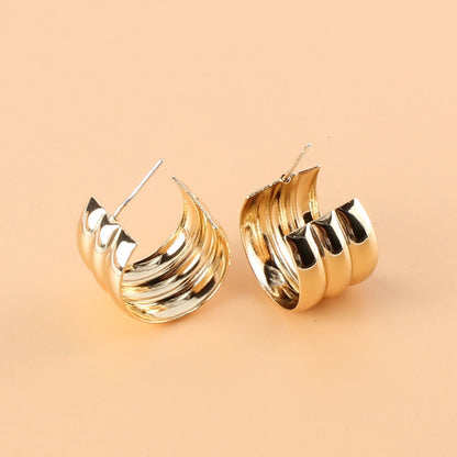 Alloy Plating 925 Silver Pin Earrings Cross-border Fashion Earrings Jewelry-Jewearrings