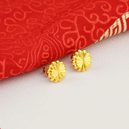 24K Gold Plated Earrings Euro Gold Jewelry New Popular Earrings-Jewearrings