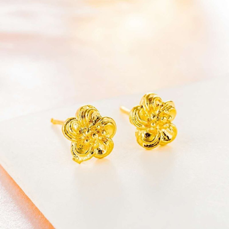 24K Gold Plated Earrings Euro Gold Jewelry New Popular Earrings-Jewearrings