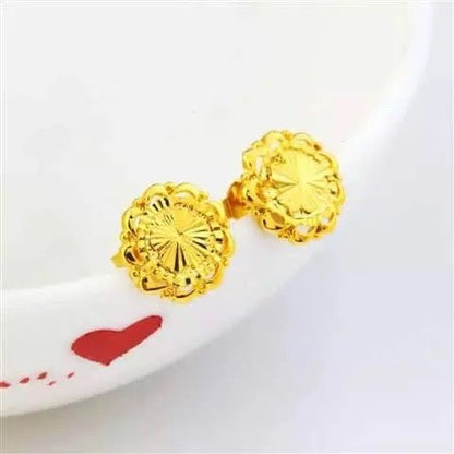 24K Gold Plated Earrings Euro Gold Jewelry New Popular Earrings-Jewearrings