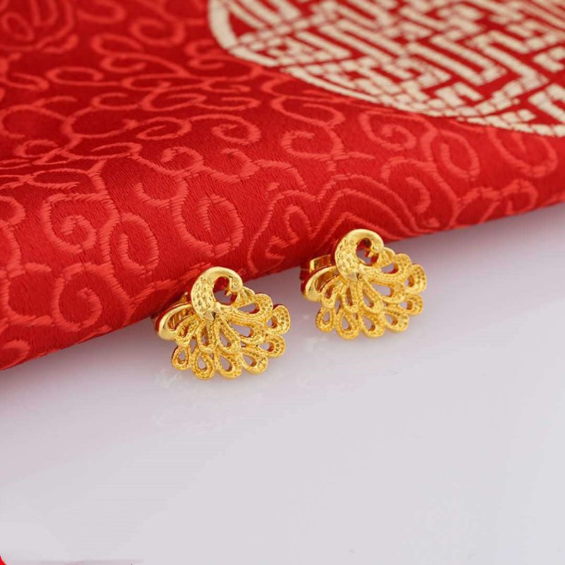 24K Gold Plated Earrings Euro Gold Jewelry New Popular Earrings-Jewearrings