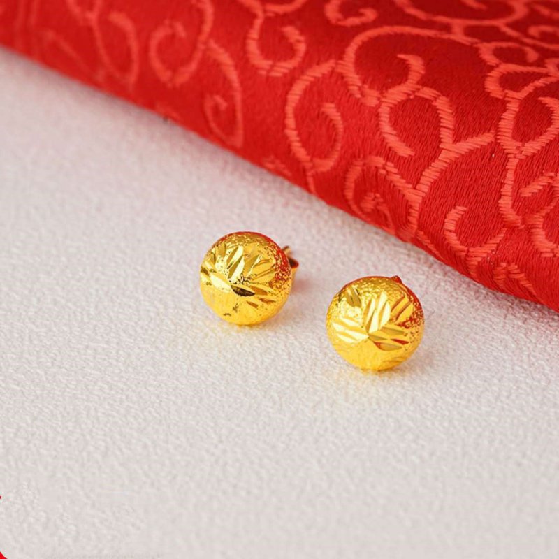 24K Gold Plated Earrings Euro Gold Jewelry New Popular Earrings-Jewearrings