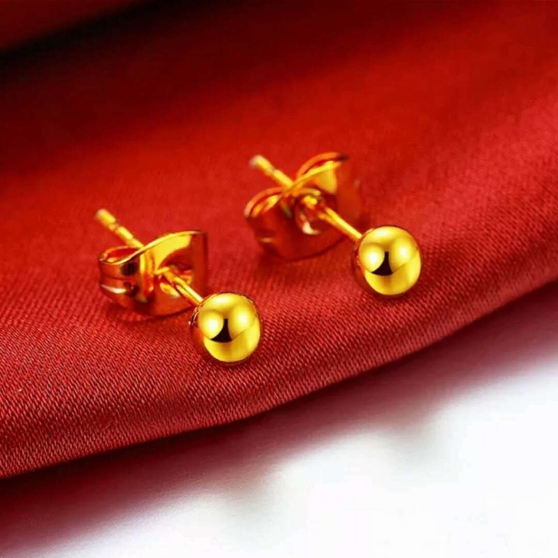 24K Gold Plated Earrings Euro Gold Jewelry New Popular Earrings-Jewearrings