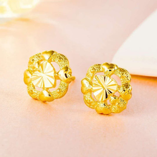 24K Gold Plated Earrings Euro Gold Jewelry New Popular Earrings-Jewearrings