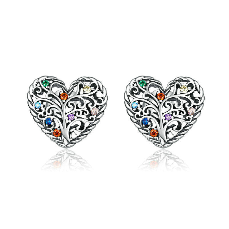 Tree of Life s925 sterling silver earrings-Jewearrings