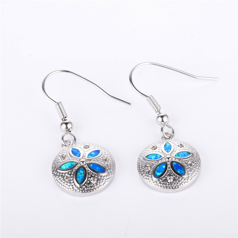 S925 sterling silver flower type ladies pendant earrings-Jewearrings