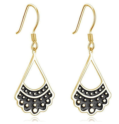 Drop oil alloy stud earrings-Jewearrings