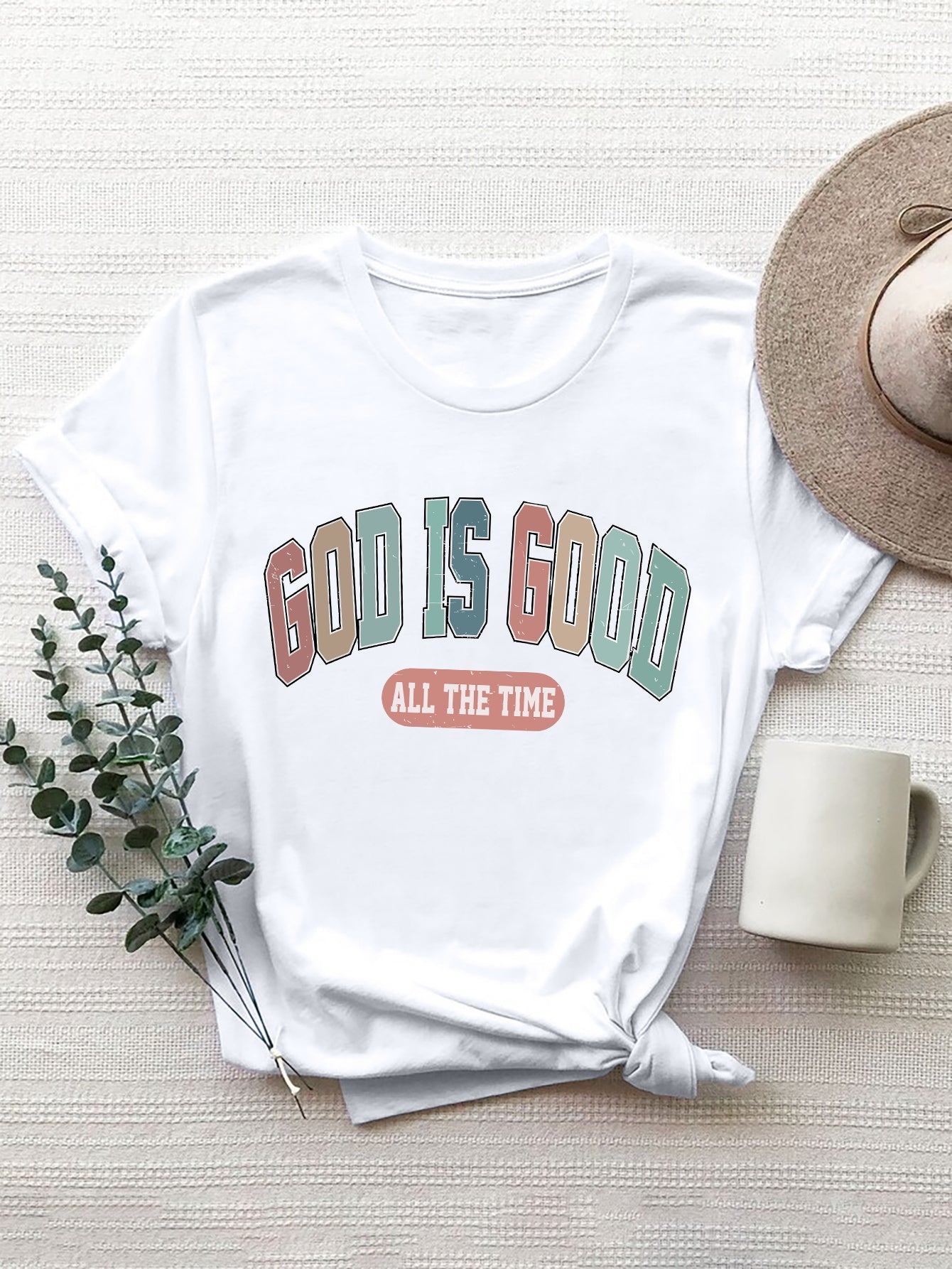 GOD IS GOOD ALL THE TIME Round Neck T-Shirt-Jewearrings