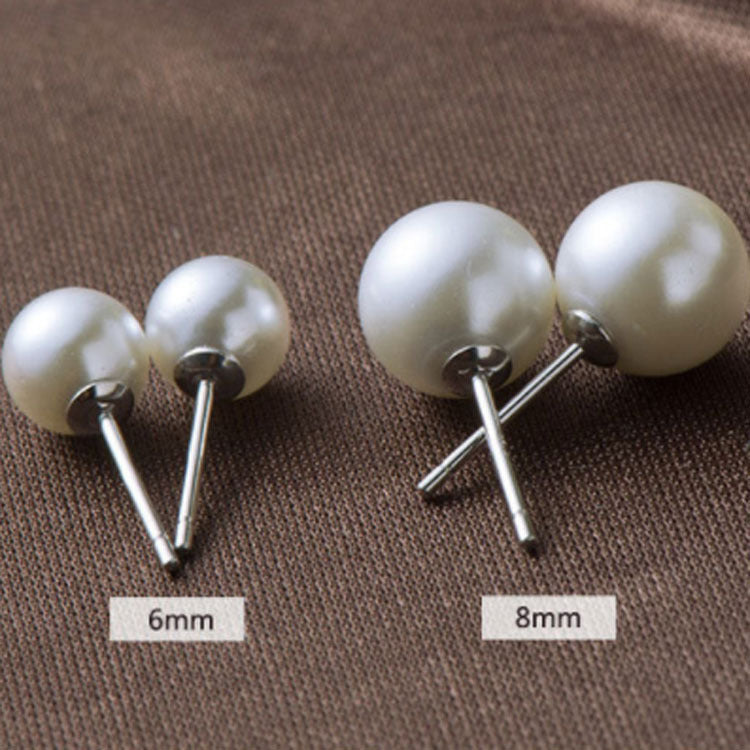 S925 pearl one week earrings-Jewearrings