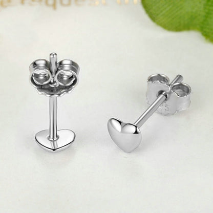 S925 Sterling Silver Heart Earrings-Jewearrings