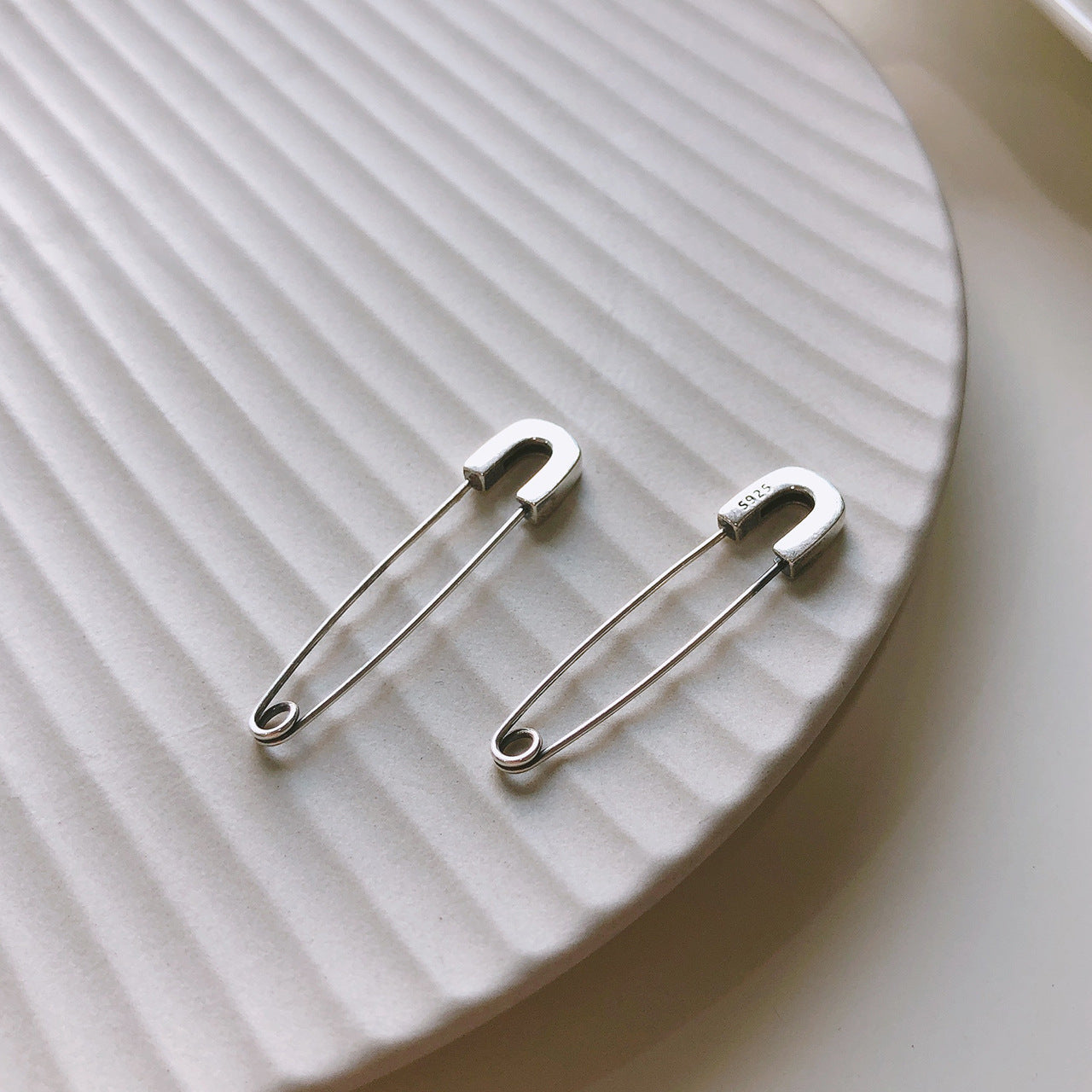 925 Sterling Silver Vintage Pin Stud Earrings-Jewearrings