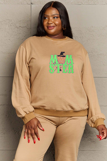 Simply Love Full Size Drop Shoulder Graphic Sweatshirt-Jewearrings