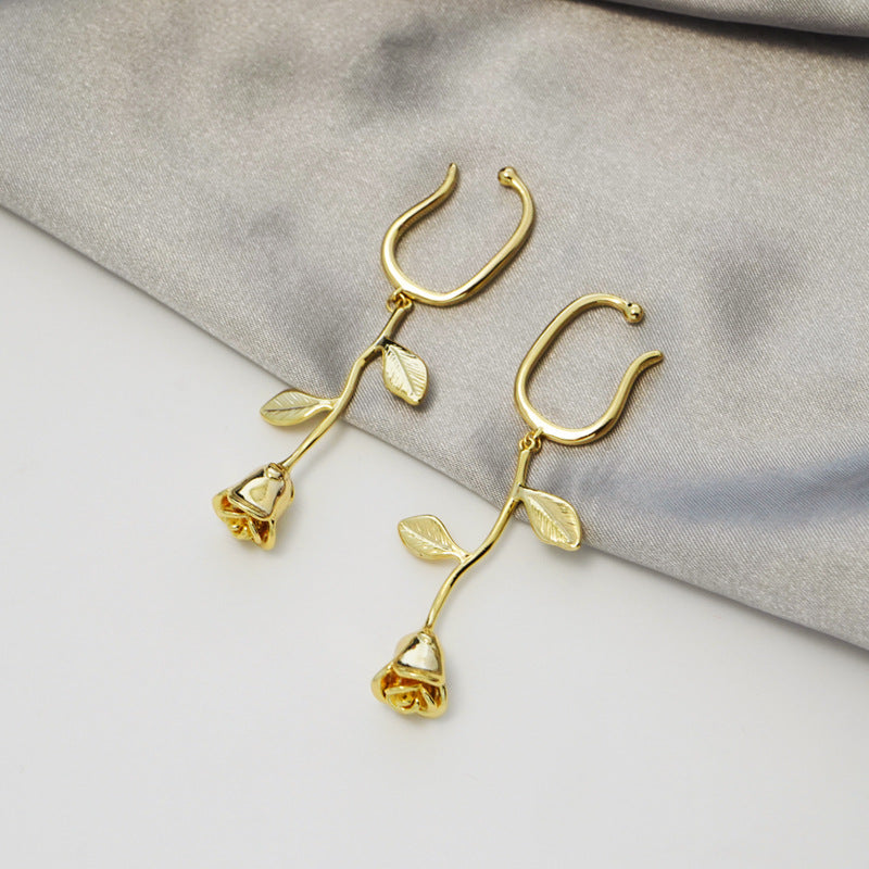 Fancy Non-hole Ear Clip Celebrity Light Luxury Cold Wind Earrings-Jewearrings