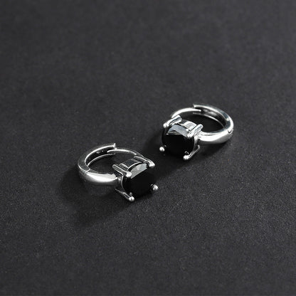 S925 Sterling Silver Women Fashion Personality CHIC Zircon Earrings-Jewearrings