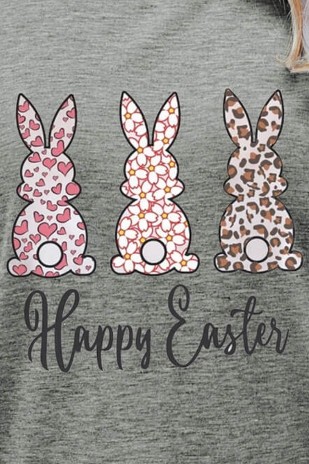 HAPPY EASTER Graphic Short Sleeve Tee-Jewearrings