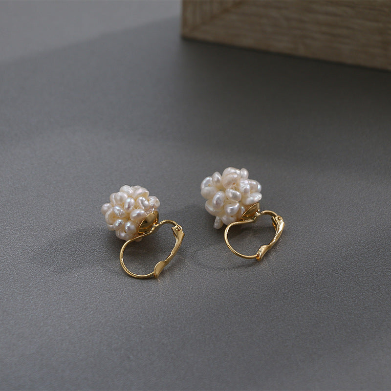 Minimalist Earrings Natural Pearl 14k Earrings-Jewearrings